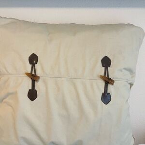 Cream and Brown Decorative Pillow covers  set of two